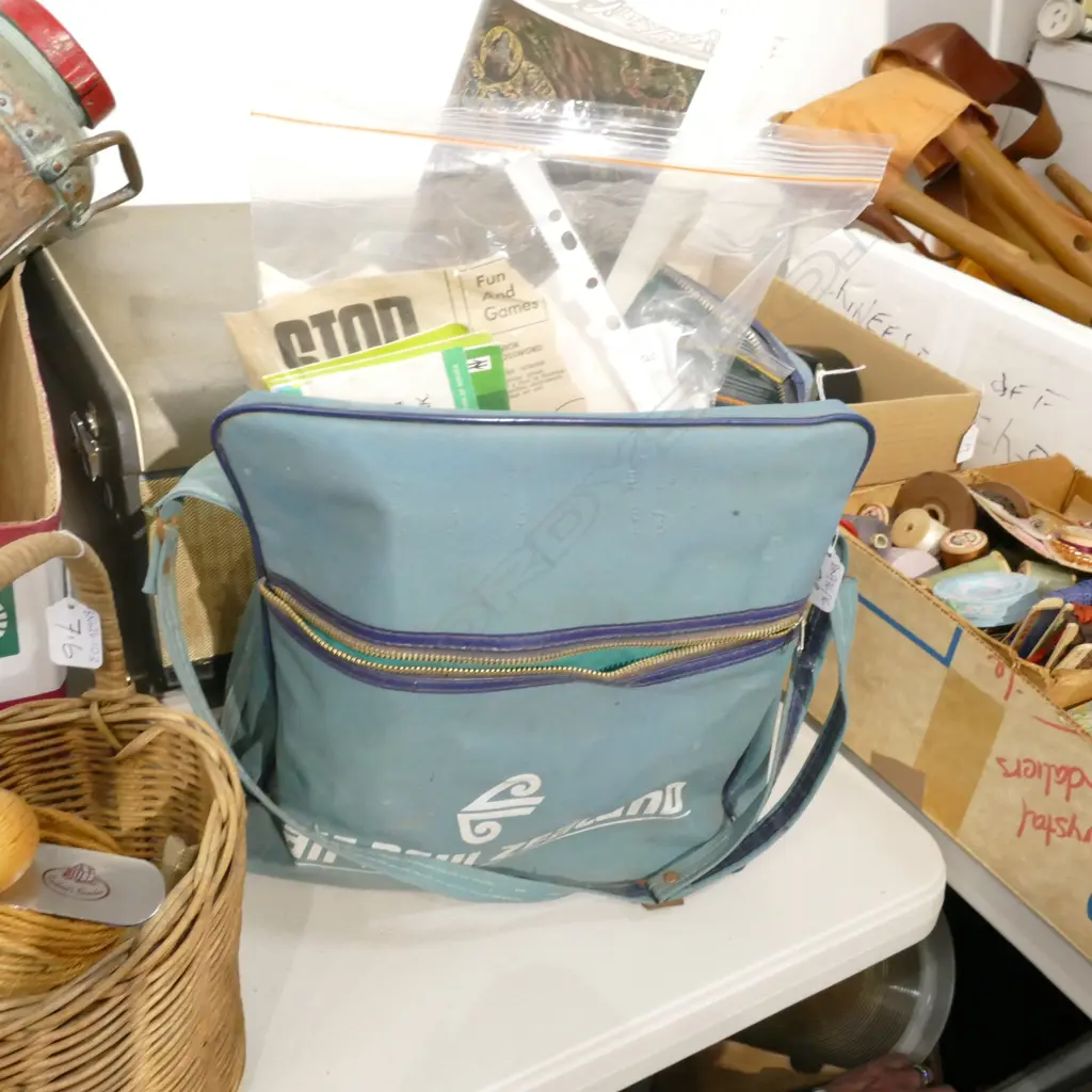 ASST. TRAVEL EPHEMERA AIRLINES, TEAL, BOAC, RAIL ETC IN AIR NZ BAG Image 1++
