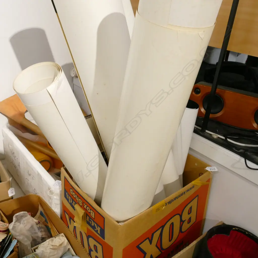 BOX LOT ASST. ART POSTERS INCL. HUNDERTWASSER, WALASSE TING, HOPPER ETC Image 1++