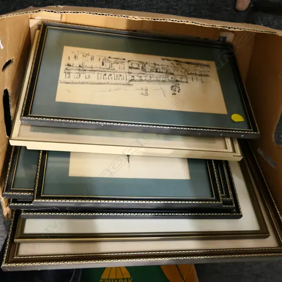 9 ASST FRAMED PRINTS HUNTING ETC