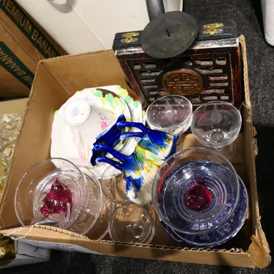 BOX LOT ASST. CHINA / CRYSTAL