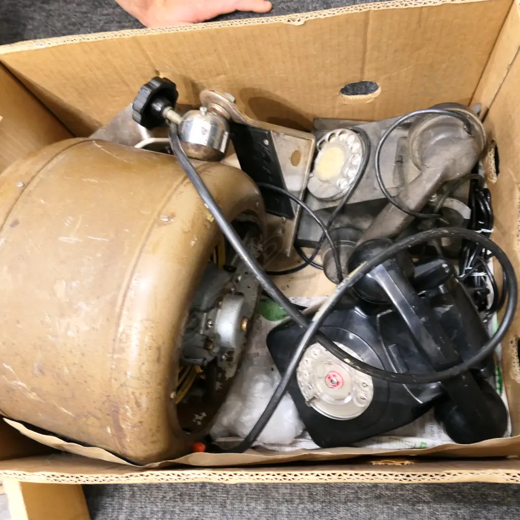 VINTAGE INDUSTRIAL FANS + TELEPHONES Image 1++