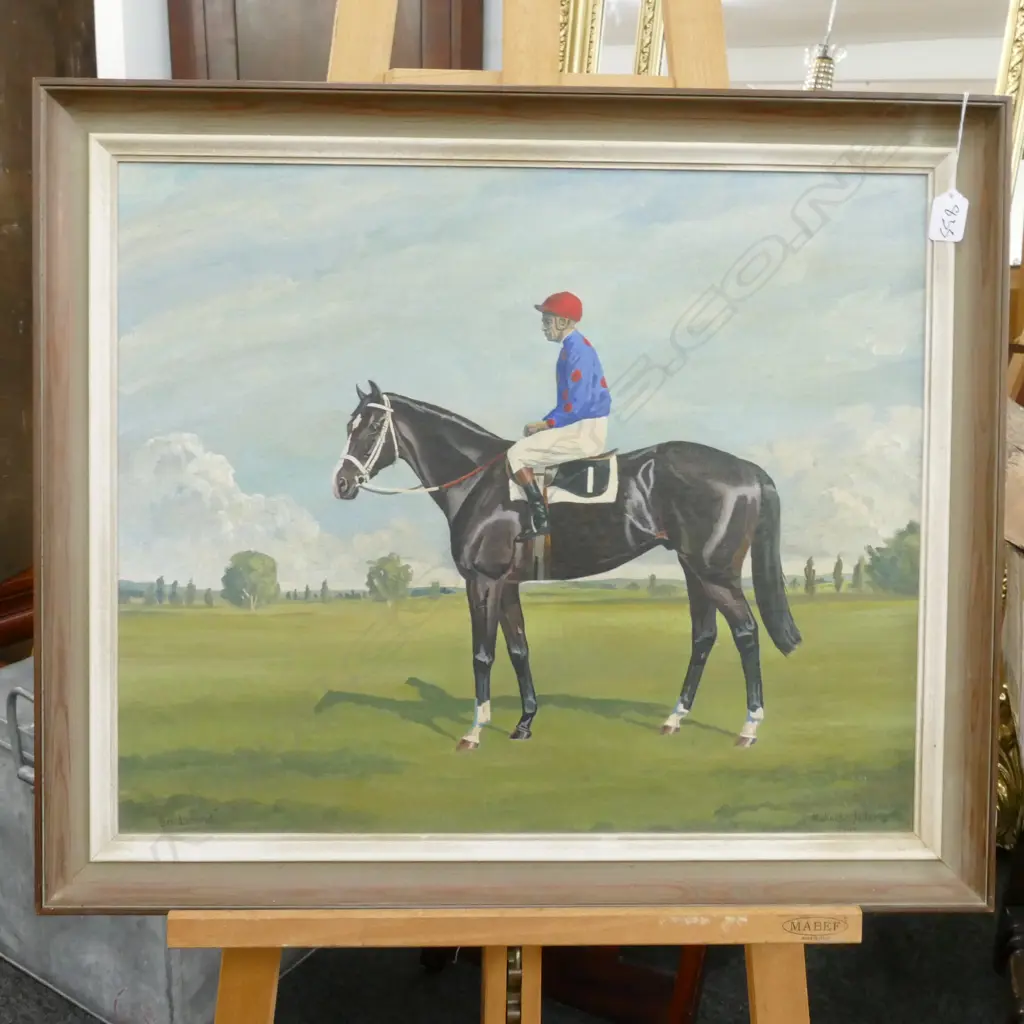 MICHAEL JEFFEREYS (1941-2013) HORSE & JOCKEY, BEN LOMAND & GRENVILLE HIGHES  Image 1++