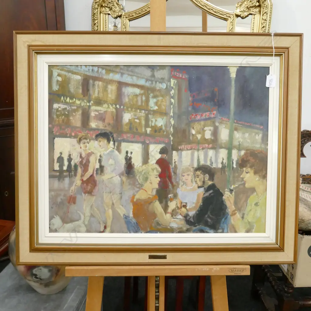 OIL STREET SCENE BY ISTVAN BIAI-FOGLEIN (1905-1974) Image 1++