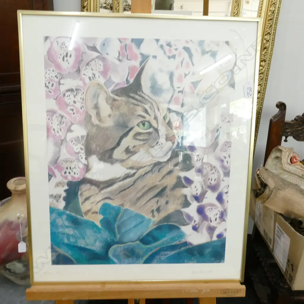 A GIUSON WORK ON PAPER CAT 500 X 400 MM Image 1++