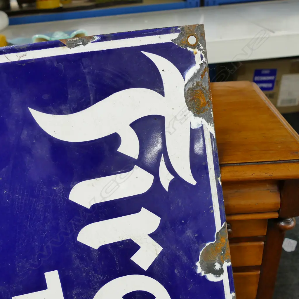 FIRESTONE ENAMEL FIRESTONE SIGN 660MM L X 305MM H Image 1++