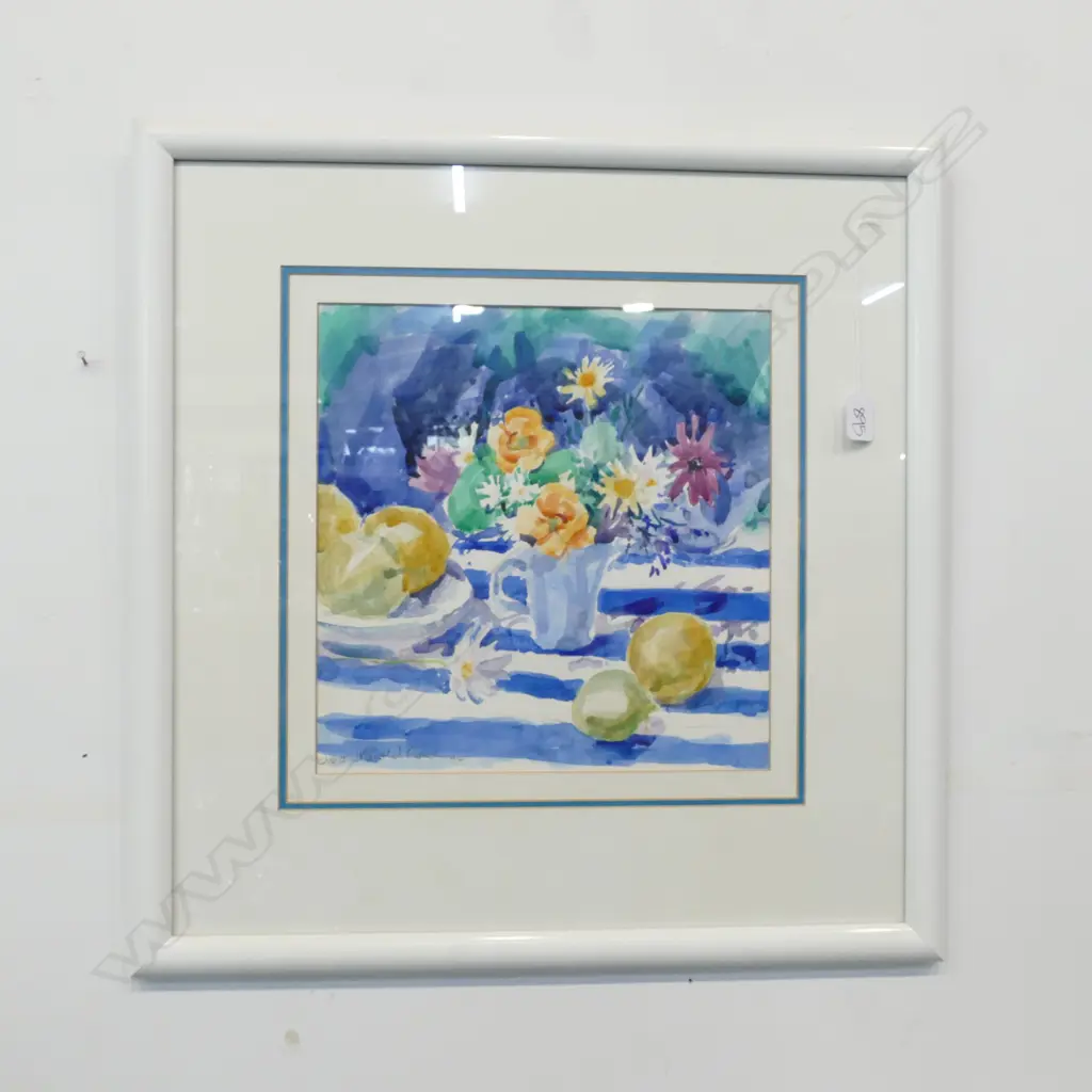 VIVIAN MANTHEL-FRENCH, STILL LIFE, W/C, SIGNED & DATED '94. 580 x 560mm Image 1++