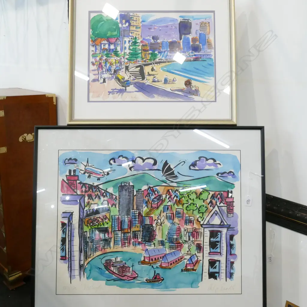 2 PHILIP BEADLE PRINTS 'WELLINGTON' 123/125  670 x 800mm & 'ORIENTAL PARADE' 11/100, 490 X 590 Image 1++