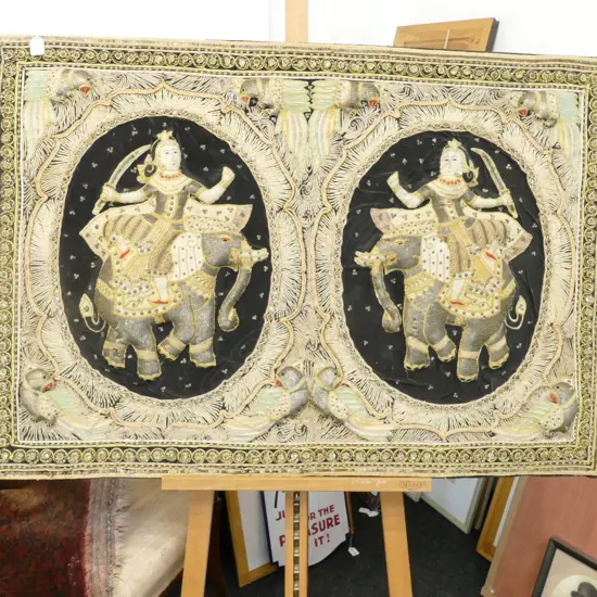 EMBROIDERED THAI ARTWORK 1200MM W 810MM H