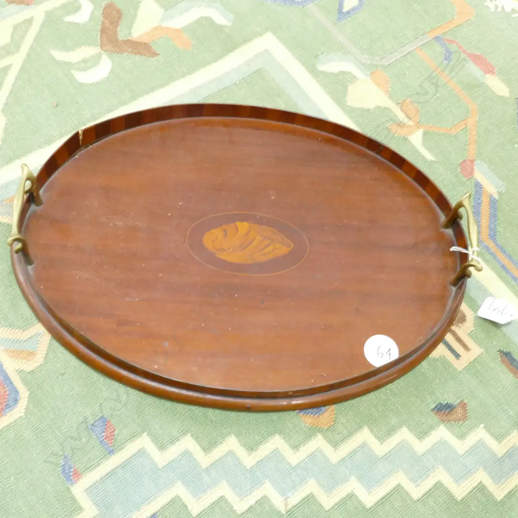 EDWARDIAN SHERATON REVIVAL TRAY (64) Image 1++
