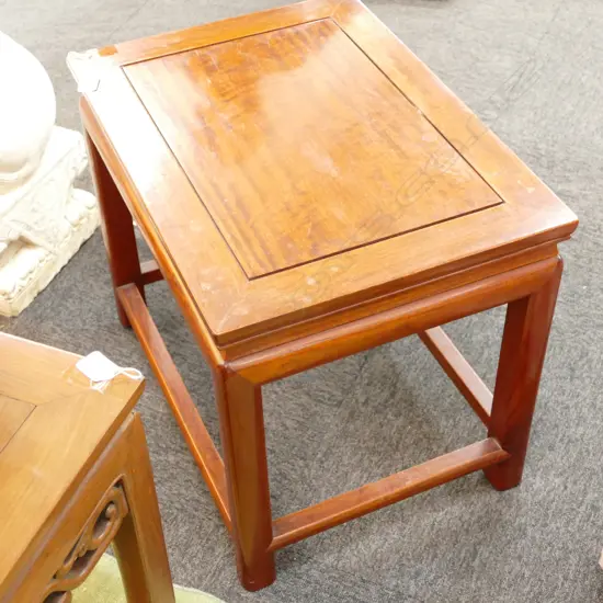 RECTANGULAR ASIAN SIDE TABLE 560MM L 400MM W