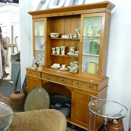 GOLDEN OAK KITCHEN DRESSER