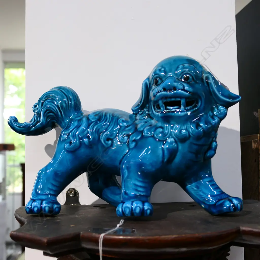 20TH CHINESE BLUE FOO DOG  Image 1++