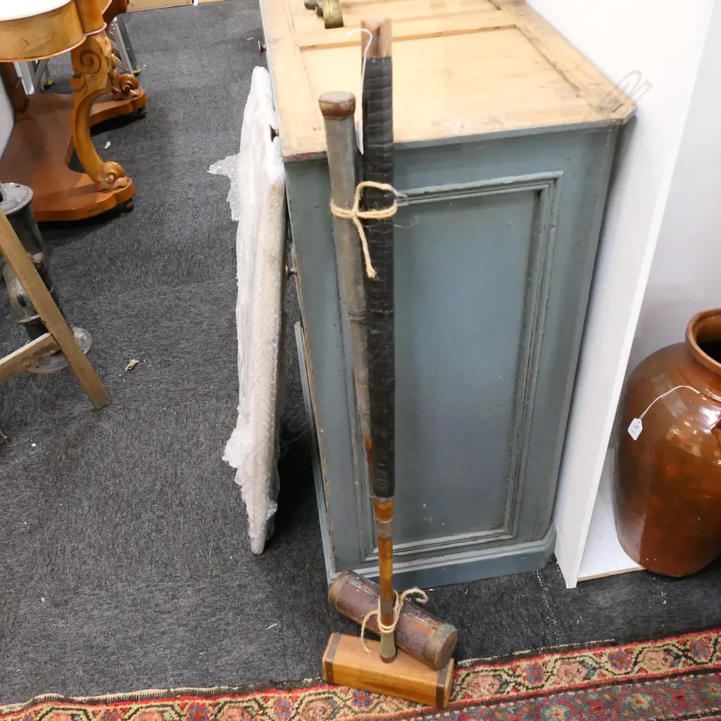PAIR CROQUET MALLETS (23) Image 1++