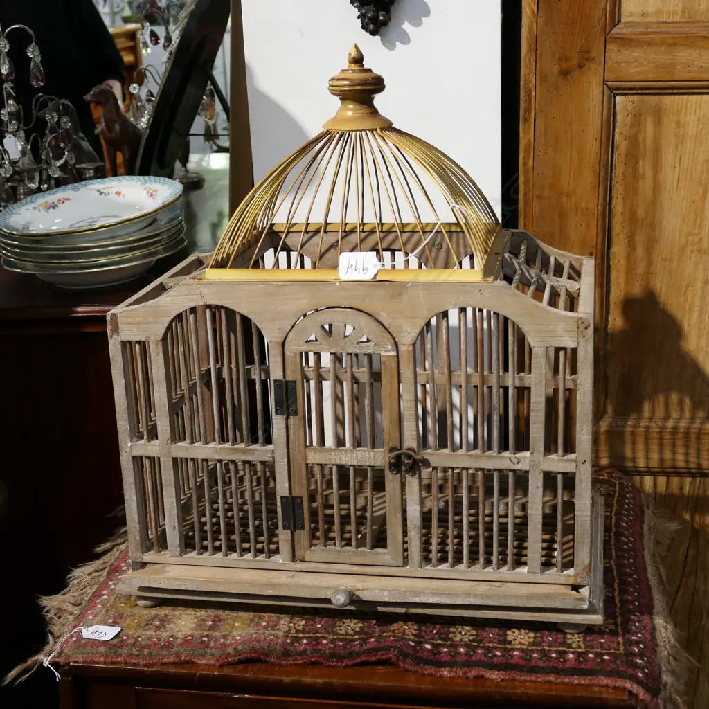 WOODEN BIRDCAGE H 520 MM Image 1++