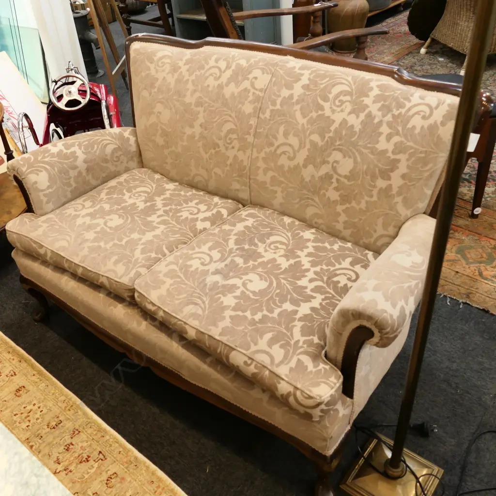 MAHOGANY FRAMED SOFA Image 1++