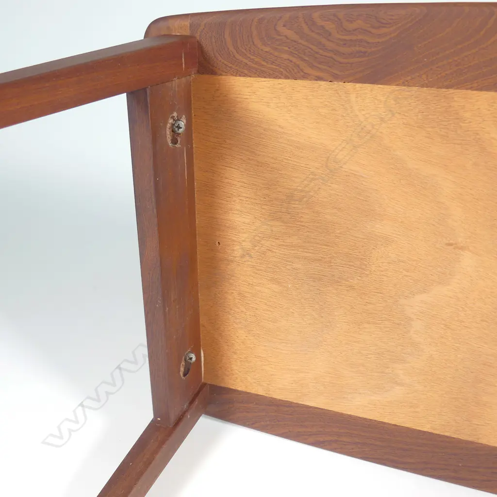 NZ 1960S JON JANSEN THREE NESTING MODULAR TABLES, LARGEST W. 690MM Image 1++