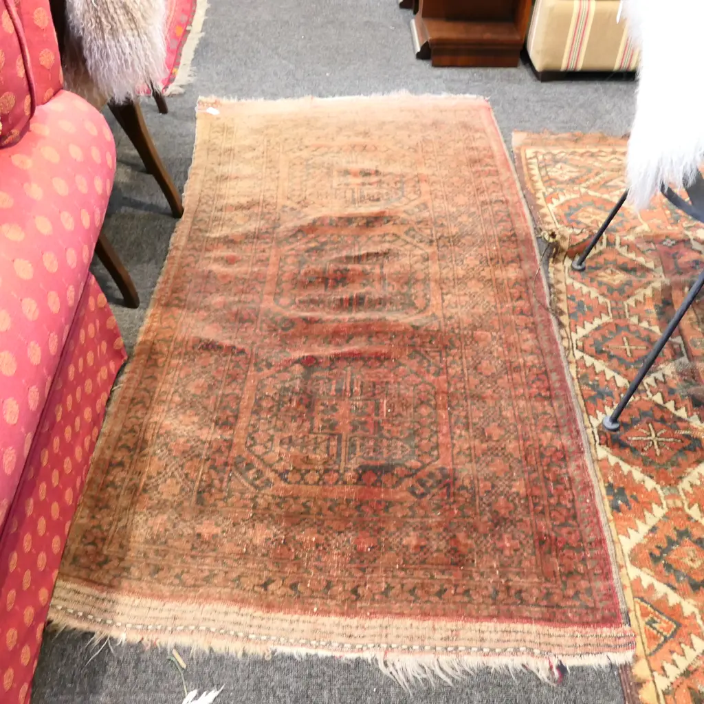 HAND KNOTTED BALUCHI RUG 1830 X 910MM  Image 1++