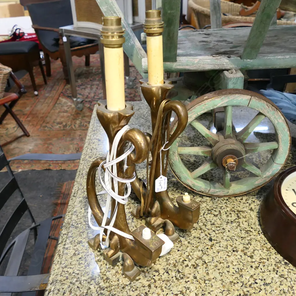 PR BRASS LAMPS H. 410MM Image 1++