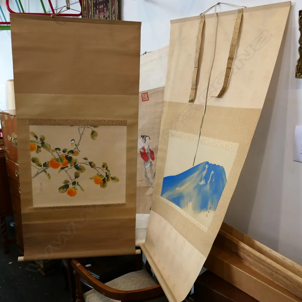 3 BOXED ASIAN SCROLLS Image 1++