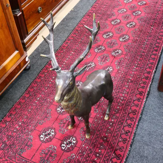 LARGE BRONZE STAG
