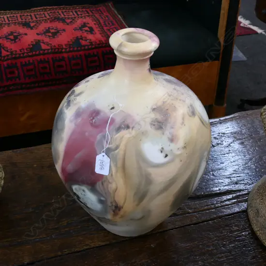 CERAMIC POT RAKU FIRED H 420 MM