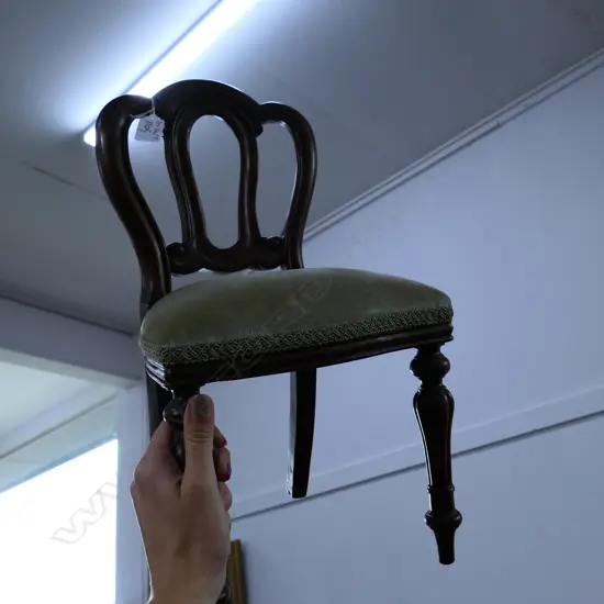 APPRENTICE BALLOON BACK MAHOGANY CHAIR 450MM H