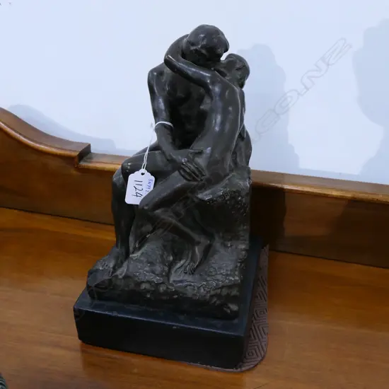ALVA STUDIOS PLASTER REPRODUCTION OF RODIN'S 'THE KISS'