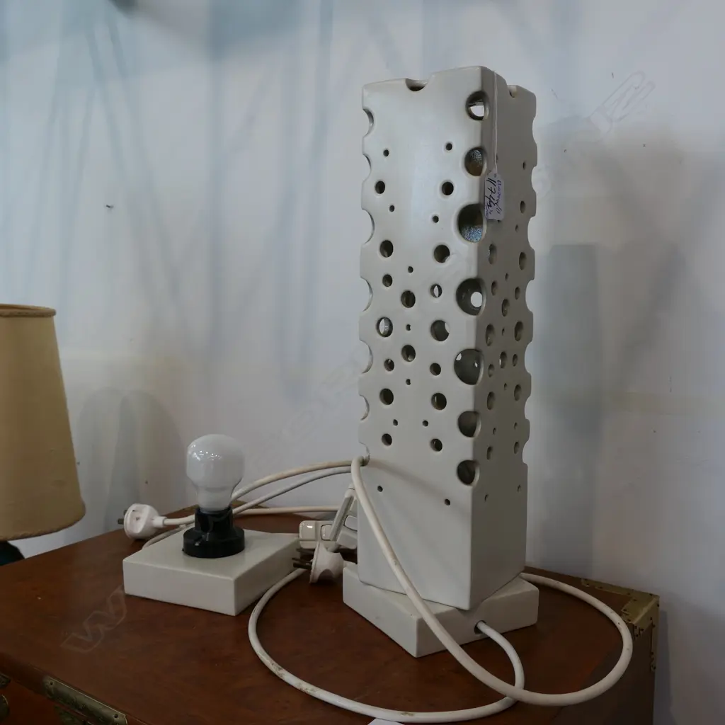 1 CONTEMPORARY SIDE LAMP, & EXTRA LIGHT BULB FITTING H 410 MM Image 1++