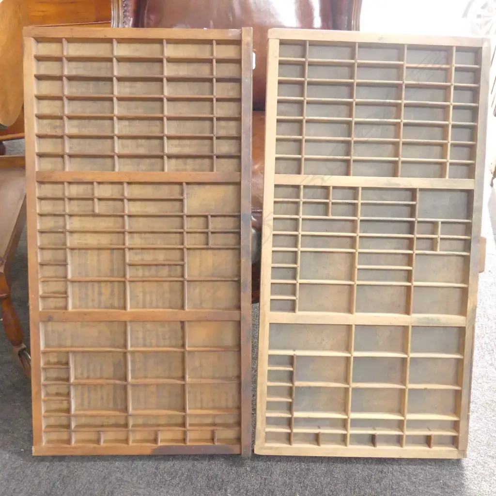 2 PRINTER TRAYS 820MM H X 420MM W Image 1++