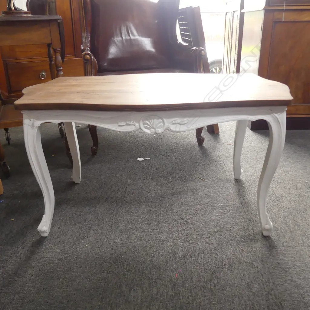 FRENCH STYLE COFFEE TABLE 960MM L 585MM W Image 1++