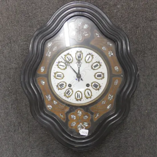 LEJA CLOCK WITH MOP INLAY 610MM H