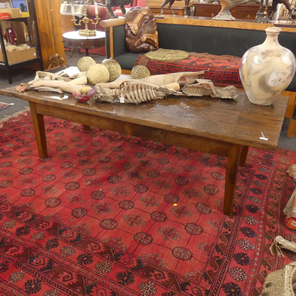 ANTIQUE COUNTRY LGE OAK/ELM COFFEE TABLE Image 1++