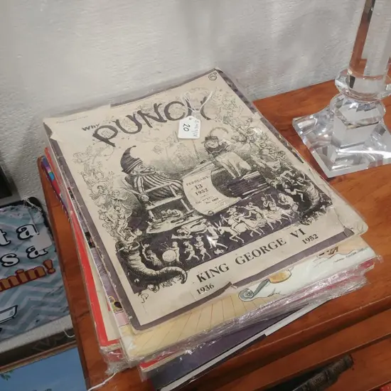 STACK OF VINTAGE PUNCH MAGAZINES 