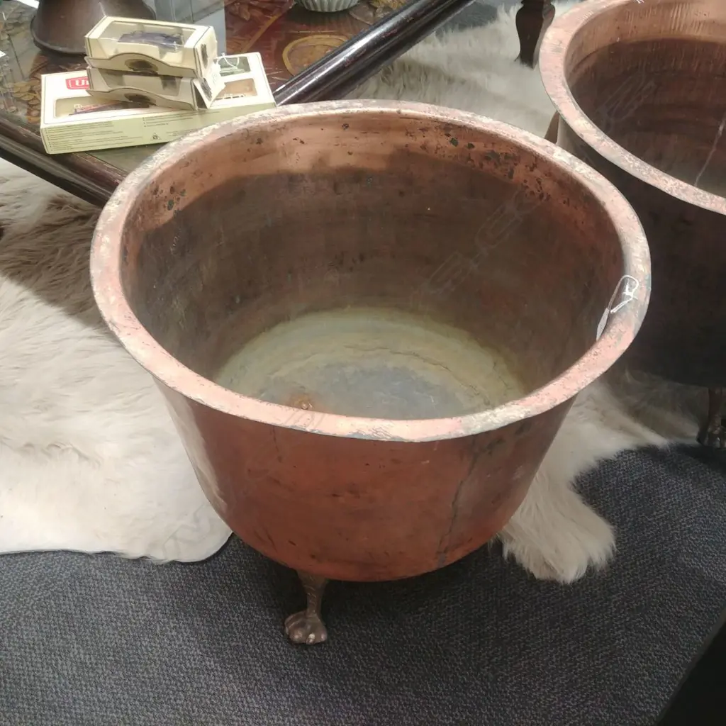 COPPER WITH BRASS CLAW FEET Image 1++