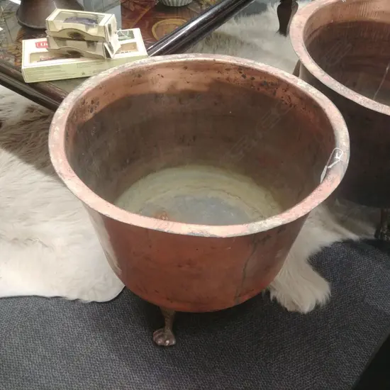 COPPER WITH BRASS CLAW FEET