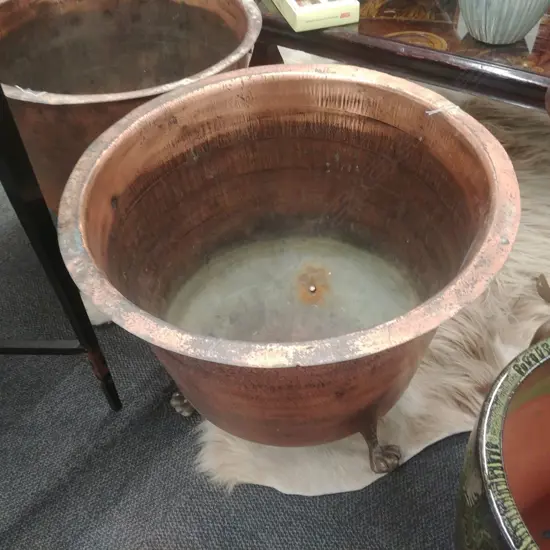 COPPER WITH BRASS CLAW FEET