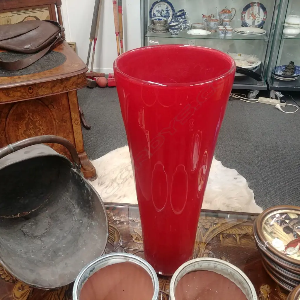 LARGE ART GLASS VASE Image 1++