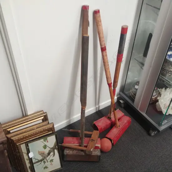 ANTIQUE CROQUET SET