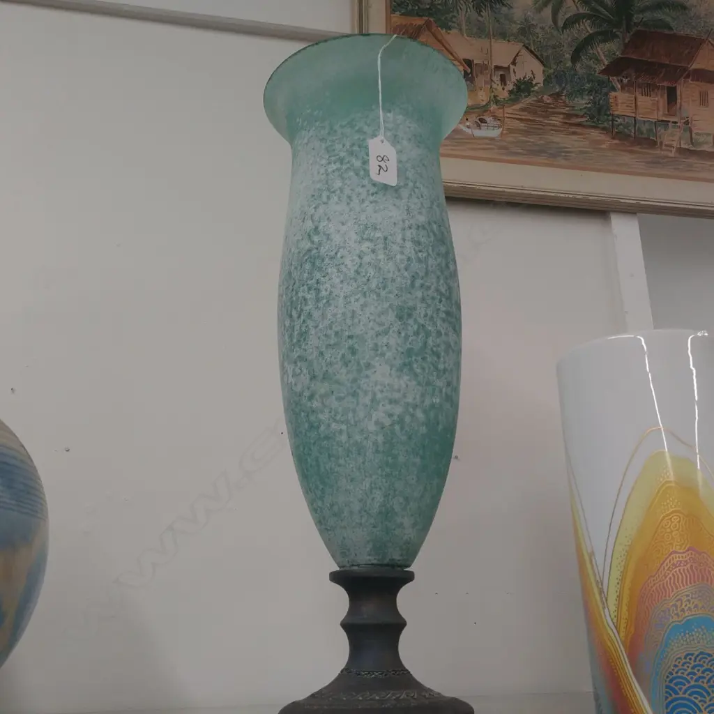 MODERN GLASS TALL VASE Image 1++