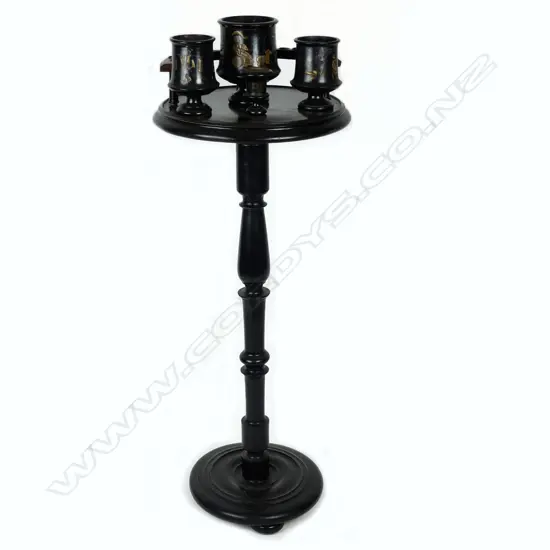 An Edwardian smoker's stand