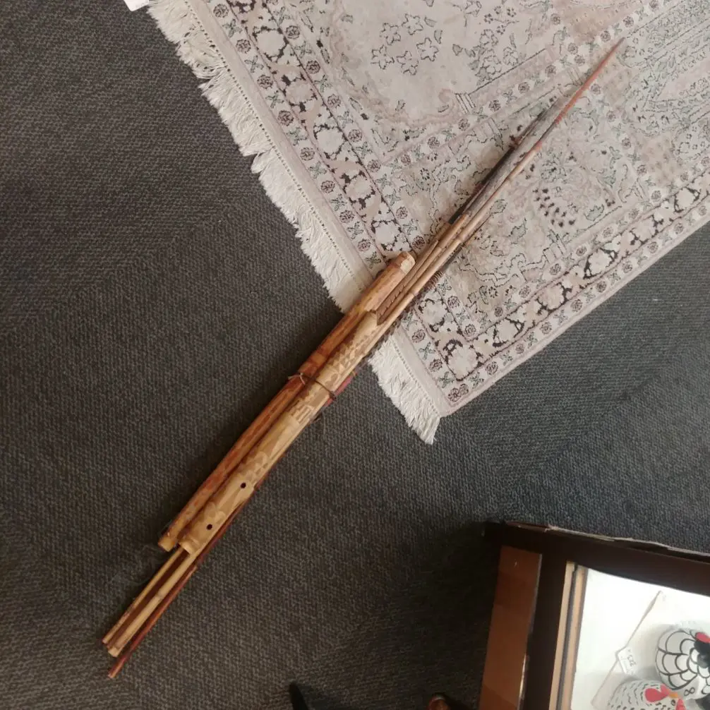 LOT ASST TRIBAL SPEARHEADS + FLUTES Image 1++