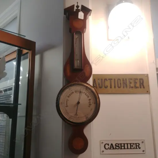 EDW. MAHOGANY BAROMETER 