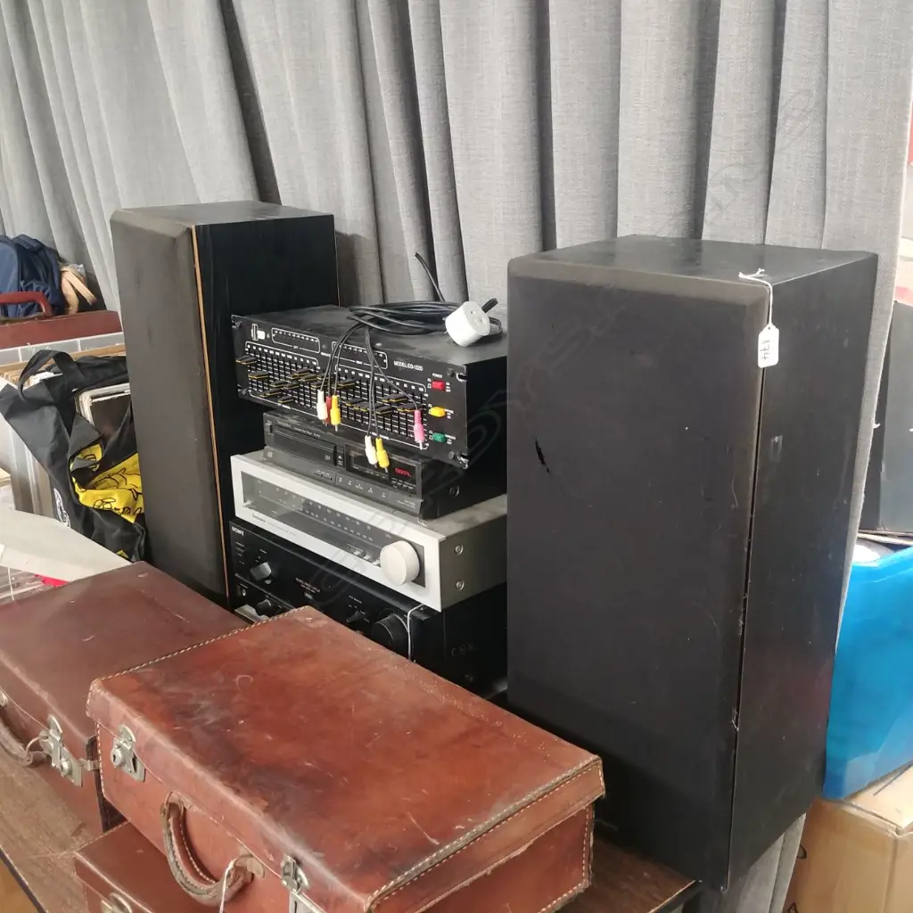 DVD,CD ,  & 2 WHARFEDALE SPEAKERS  ETC Image 1++