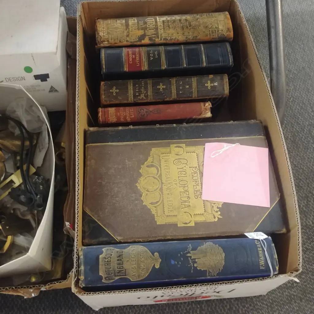 LOT ASST ANTIQUE BOOKS Image 1++