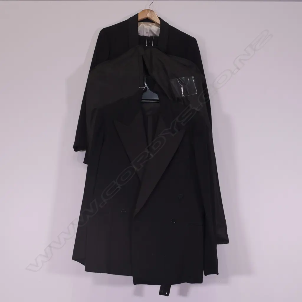 MENS DOUBLE BREASTED TUXEDO JACKET & TROUSERS + SINGLE BREASTED 3-PIECE SUIT Image 1++