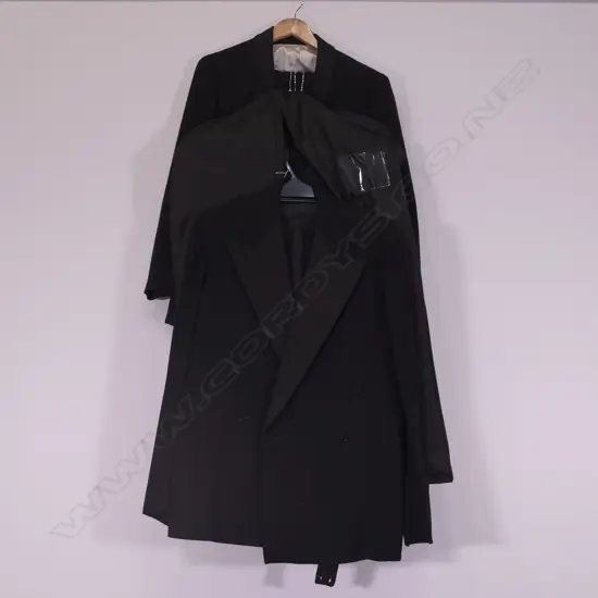 MENS DOUBLE BREASTED TUXEDO JACKET & TROUSERS + SINGLE BREASTED 3-PIECE SUIT