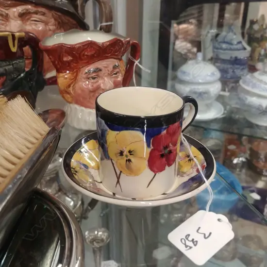 R/D  RARE PANSY CUP & SAUCER (AF)