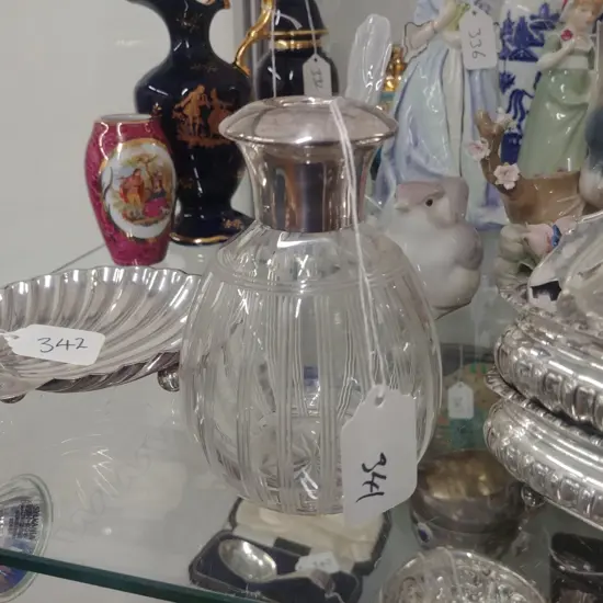 S/S TOPPED CRYSTAL BOTTLE 