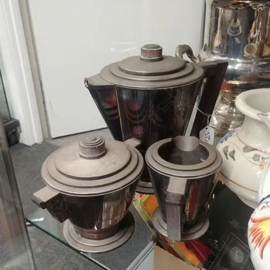 3PC DECO COFFEE SERVICE