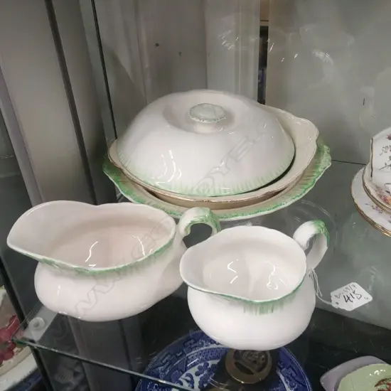 GRINDLEY MILK/CREAM/TUREEN + MEAKIN BOWL